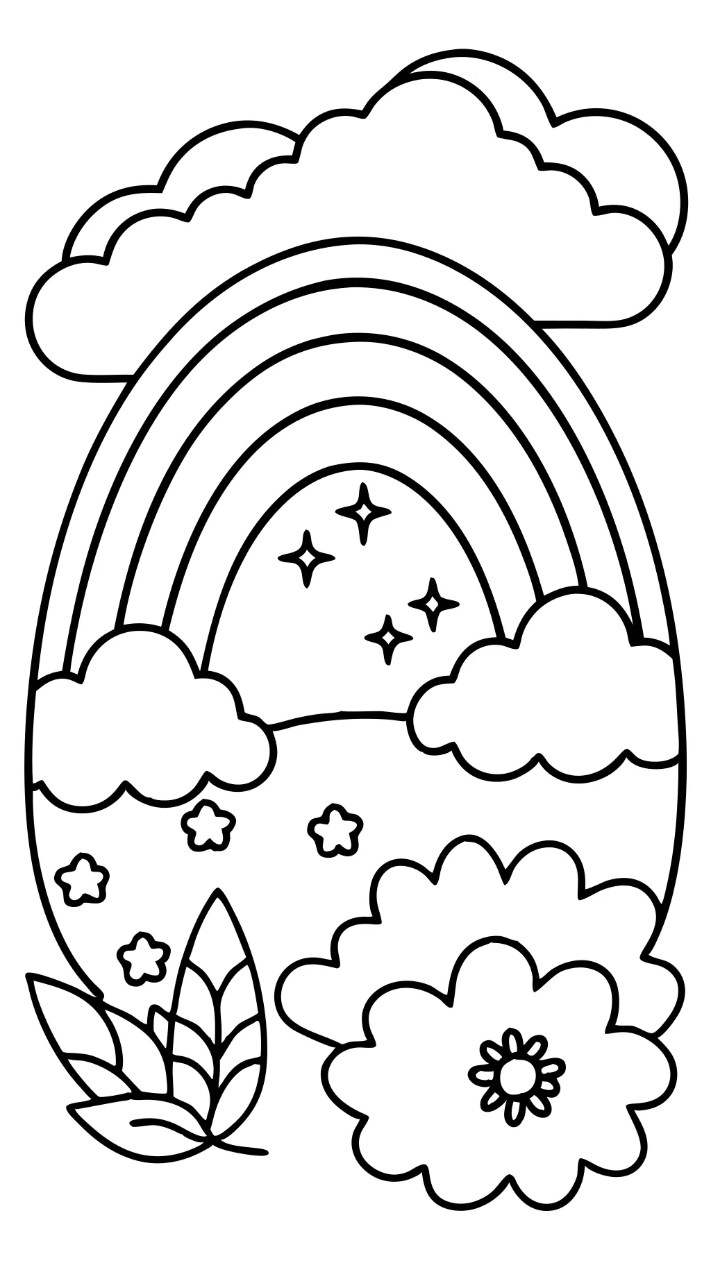 rainbow free coloring pages